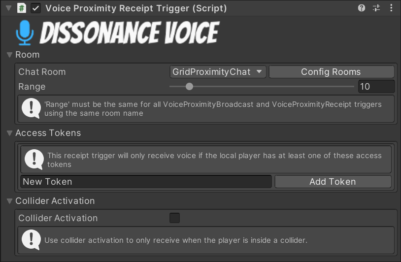 Voice Proximity Receipt Trigger Inspector