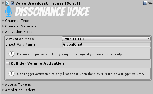 Voice Broadcast Trigger - Activation Mode