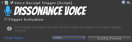 ReceiptTrigger with Lobby room available