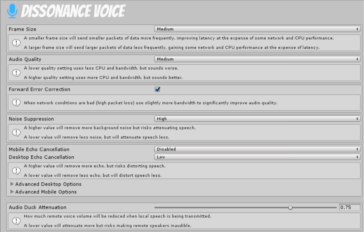 Voice Settings Editor